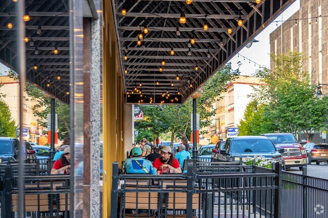 You can find many outdoor dining options around Downtown Lafayette.
