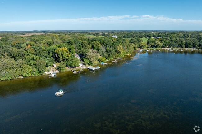 Residents of Bohners Lake are often out on the water fishing, paddle boarding, and boating.