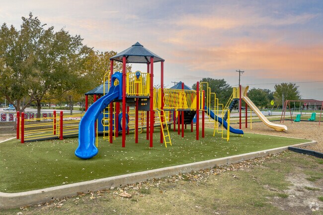 The playgrounds at W.S. Ryan is newly built and well maintained.