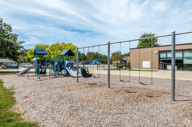 The playground out front of Weber Elementary is dedicated for younger students.