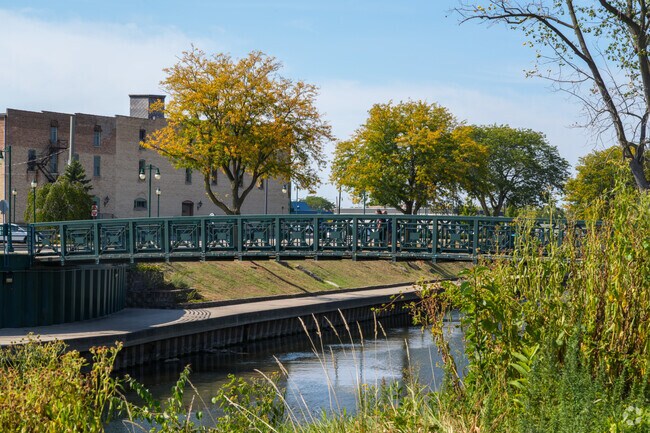 Residents of Christiana Creek use the scenic bridges to cross the Saint Joseph River.