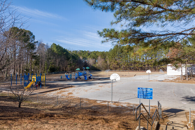 Bethesda Elementary School has a large playground behind the school for all ages.