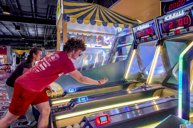 Frankie's Fun Park near St. Andrews has food, arcade games, miniature golf, and a go-kart track.
