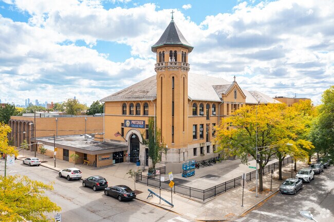 Mid view at Pritzker College Prep.