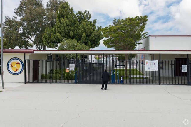 John Adams Elementary School's entrance in Southeast Torrance, CA.