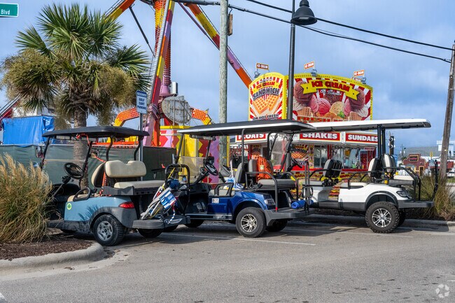 Golf cart is one of the popular modes of transportation near Carolina Beach.