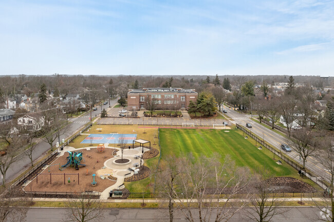 Roeper Middle and Upper School shares the neighboring park and its amenities.