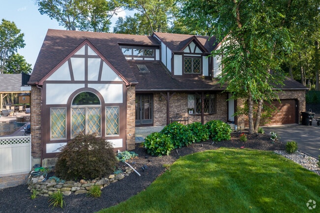 Chestnut Ridge has beautiful Tudor Revivals for homeowners.
