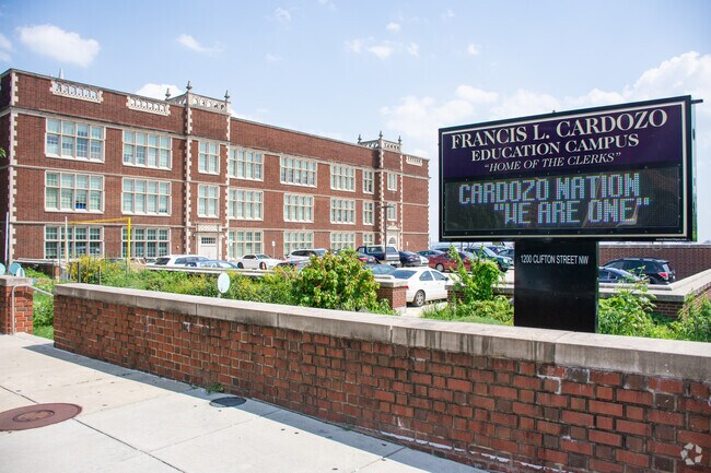 Francis L. Cardozo Education Campus serves students from sixth to twelfth grade.