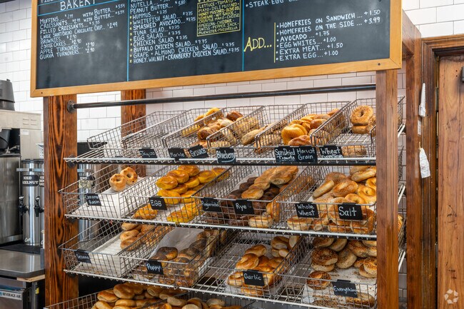 Order your favorite bagel at the Bagel King in North End.