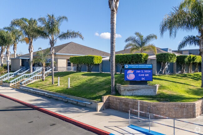 Shorecliffs Middle School provides a public education to students in San Clemente.