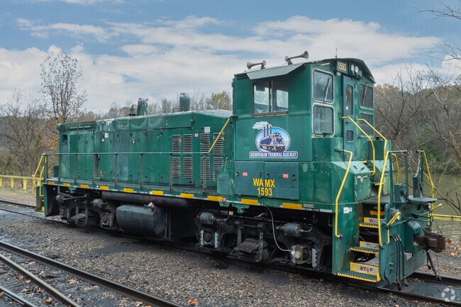 Mining is conducted in the Concord community, where trains are utilized every day.