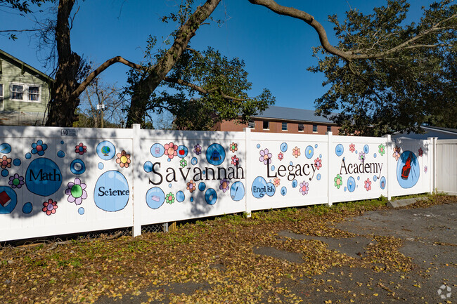 Savannah Legacy Academy features colorful artwork.