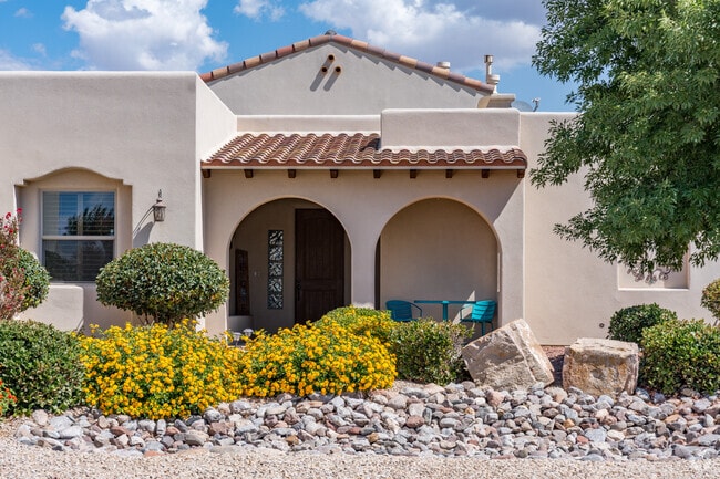 The The Pueblos at Alameda Ranch homes have lush and manicured landscaping.