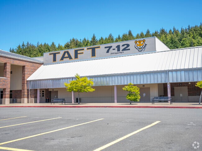 The classrooms of Taft High school in the Nelscott Beach area.