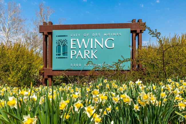 The expanse of Ewing Park is easily accessible to the residents of Ewing Woods-Evergreen.