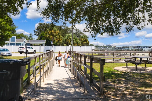 At Garniers Beach Park you can park just feet from the beach.