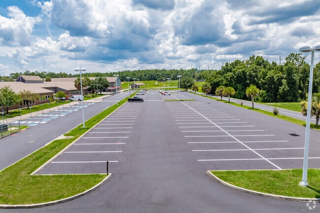 Citrus Springs Middle School has a large size parking lot for teachers and visitors.