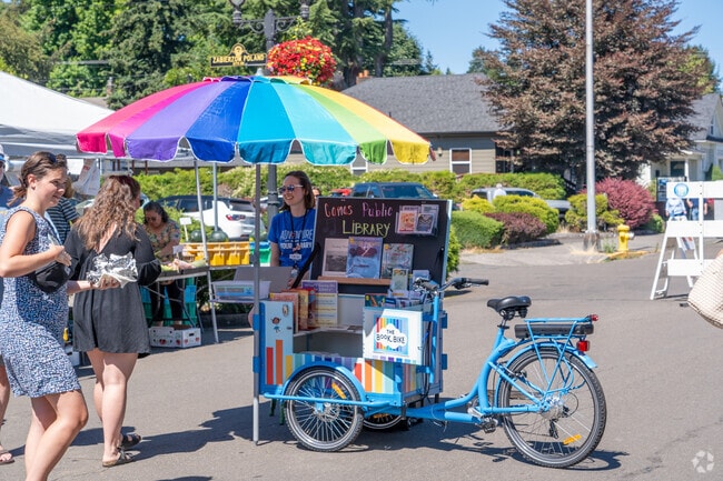The Camas Farmer’s Market is held next to City Hall every Wednesday from June to October.