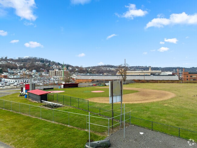 Charleroi Trustees Community Park has multiple baseball fields for little league games.