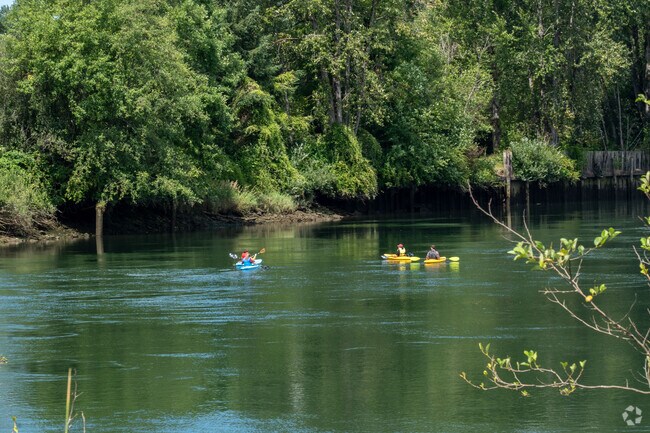The Snohomish River at the outskirts of Pinehurst is a popular spot for kayaking.