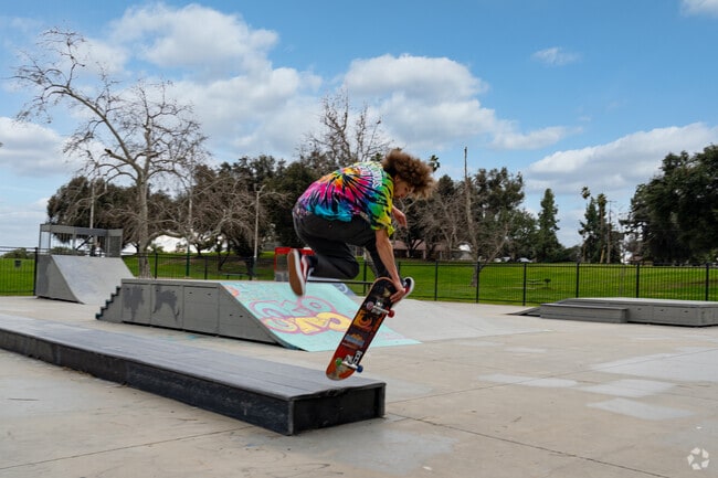 The skate park at Heritage Park is a great place for Hillcrest locals to sharpen their skills.