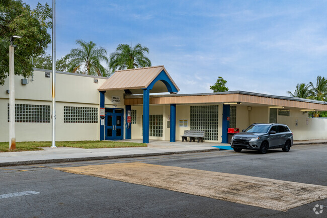 Alternate view of Sunshine Elementary School's main entrance.
