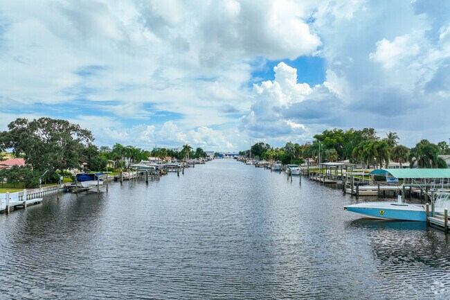 Maxmio Moorings homes can be found on the water leading to St. Pete Beach.