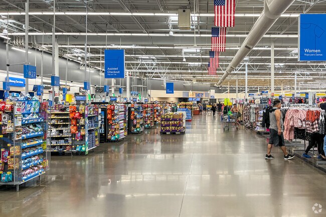 Walmart provides a variety of fresh produce and daily essentials for residents of Campus Park.