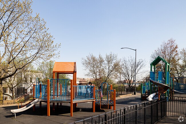 The Children's Area in Cleopatra Playground in Mount Hope, The Bronx.