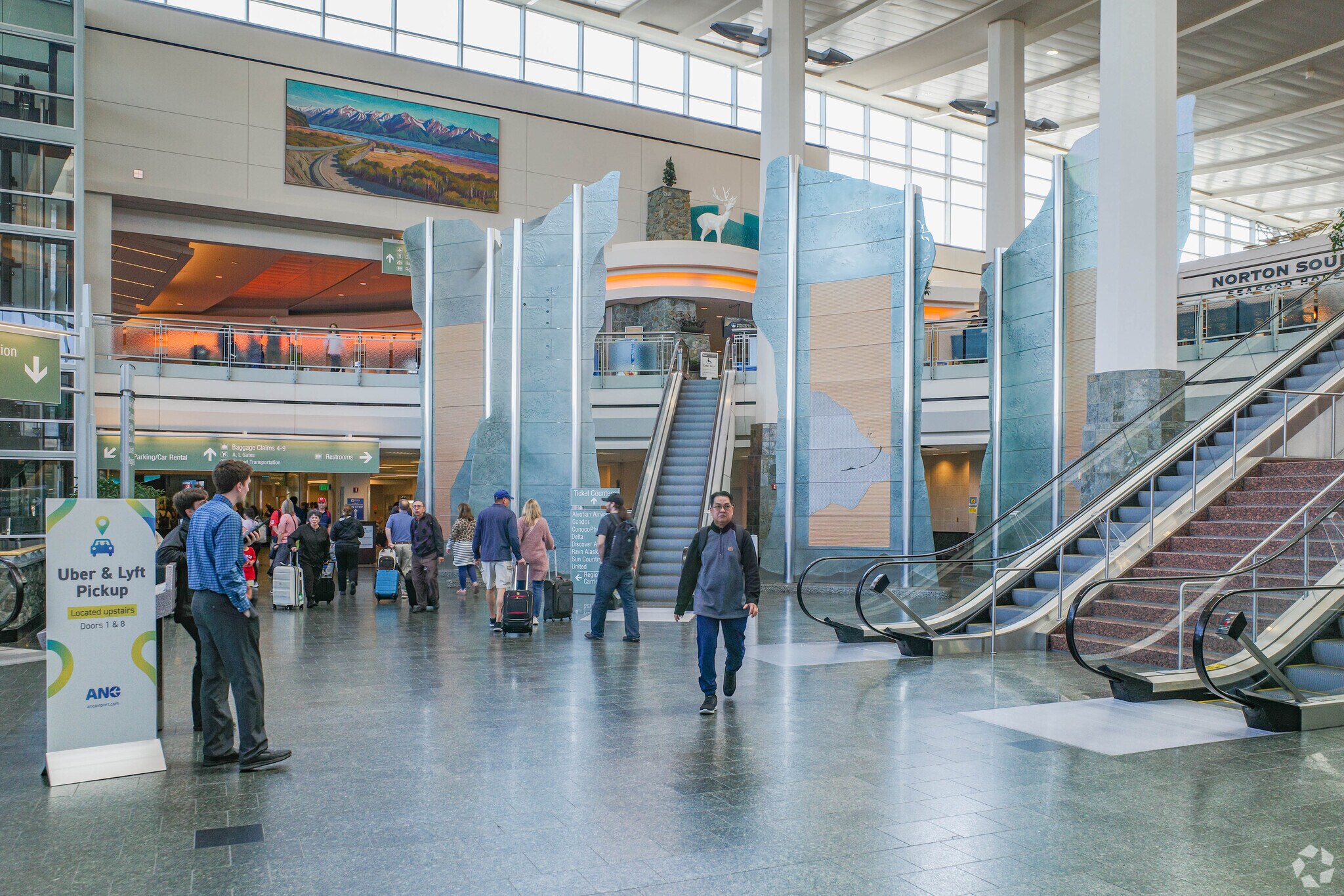 Sand Lake residents who want to hop on a plane are close to Ted Stevens International Airport.