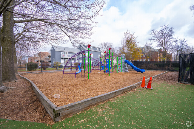 This is the playground at Prospect Hill Academy in East Somerville.