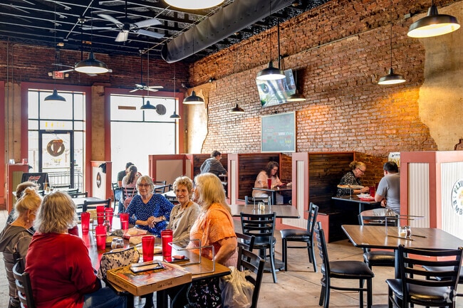 Locust Grove's Lovin' Oven Pizzeria is a hot spot for lunch on the week days.