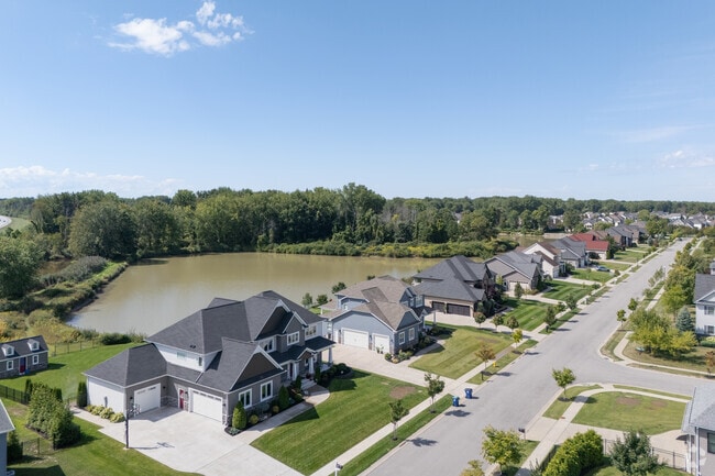 Many homes subdivisions in North Amherst have convenient sidewalks for residents to use.
