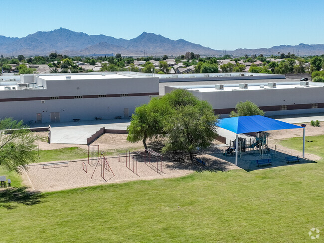 Children enjoy outdoor activities at Quentin Elementary School.