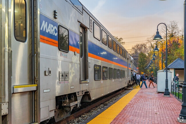 The Germantown Train Station is a common choice of travel for commuters.