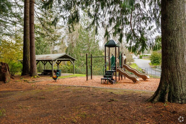 Lower May Creek Park has a picnic area and playground for residents to enjoy.