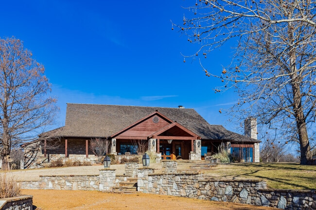 A luxury home stands in Lake Aluma.