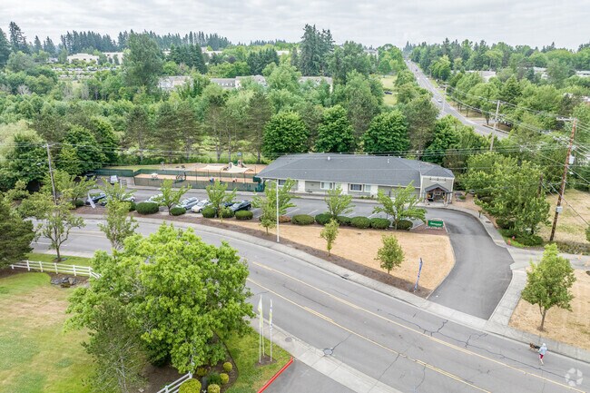 An Aerial View of the Cadence Academy in Tualatin, OR.