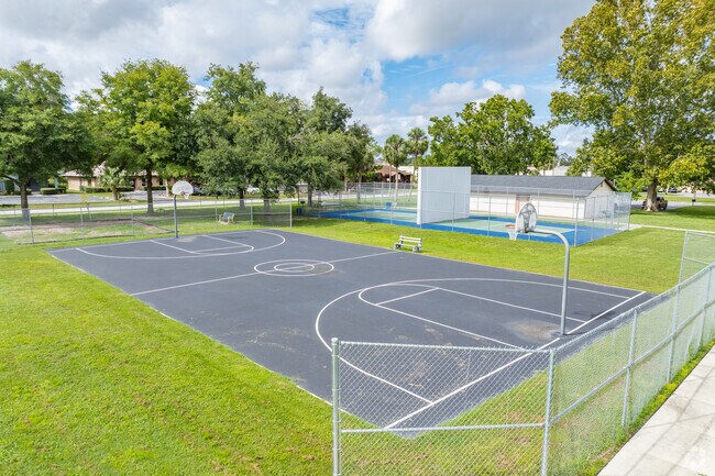 Get in a pick up game ofbasketball at Jim LeGrone Memorial Park.