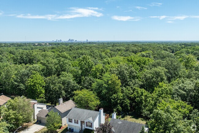 The Riverbend neighborhood is split by the interstate and a large metropark.