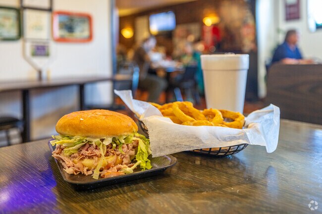 Cam's Hams is a popular restaurant in the Southside neighborhood known for it's Ham Sandwiches.