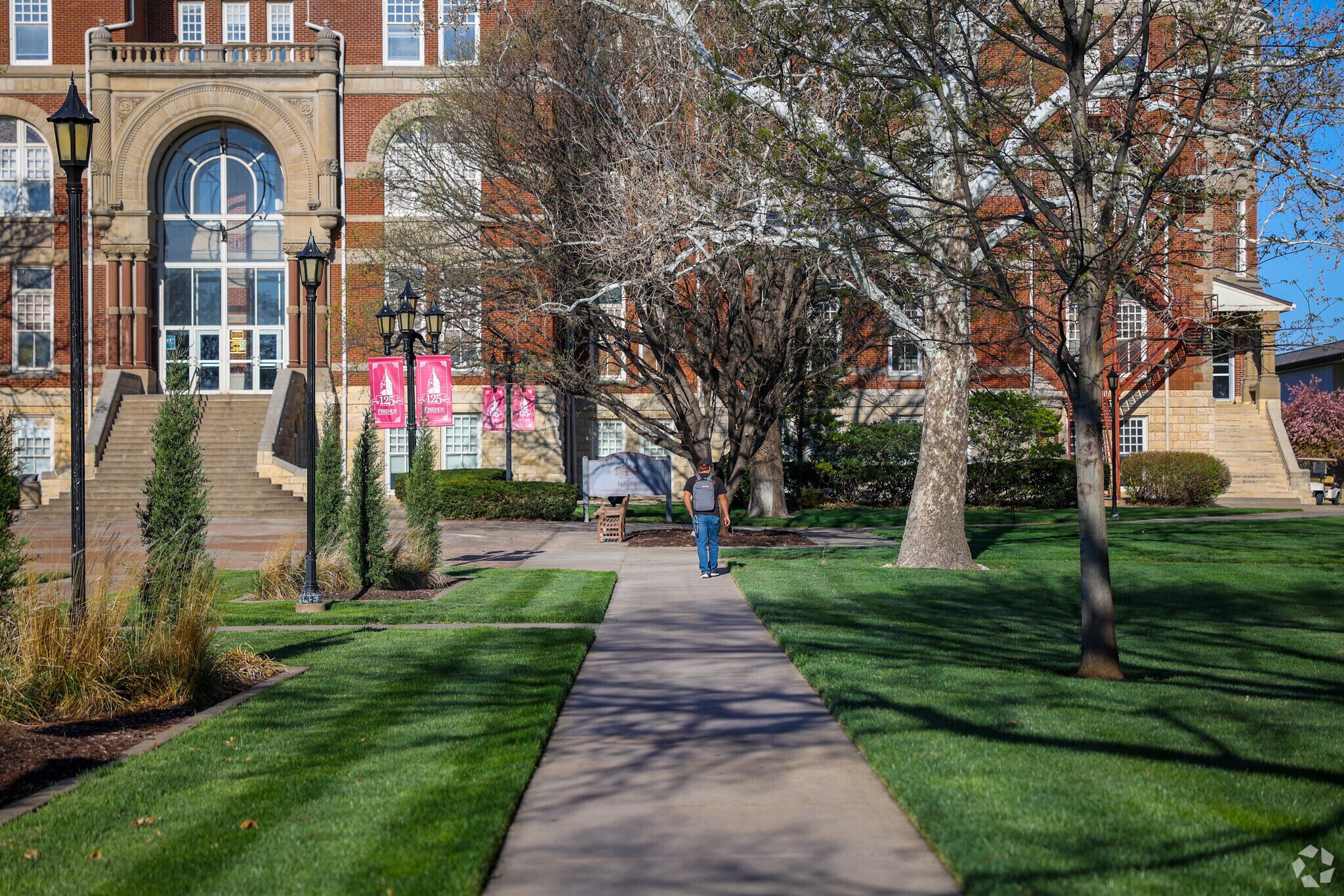 Friends University, Located Within the Boundaries of Delano, Has Beautiful, Well-Kept Landscape for a Nice Leisure Walk to Class.