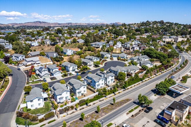 Residential homes in West Vallejo are close together and offer a coastal feel.