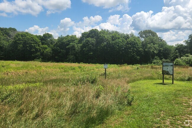 Sweets Knoll State Park has plenty of open green spaces.