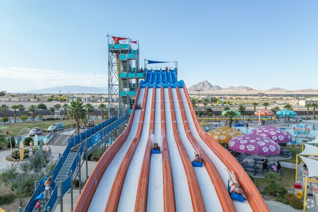 In the heart of Midway, Cowabunga Bay Water Park is a popular seasonal attraction.