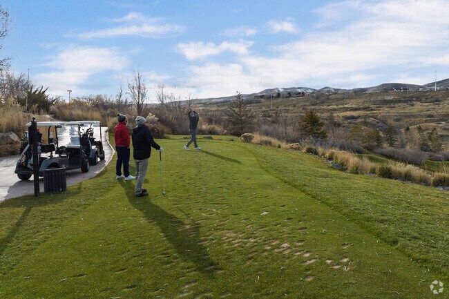 Residents of Thanksgiving can hit the greens at Thanksgiving Point Golf Club.