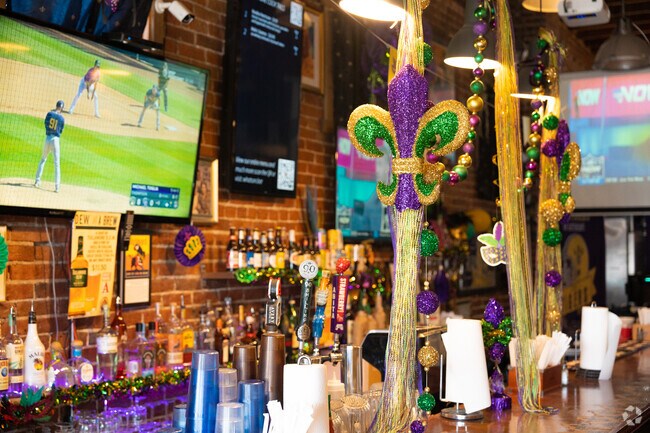 One local favorite on Bruce Randolph Avenue is Nola Voodoo Tavern. Be sure to stop by during Mardi Gras!