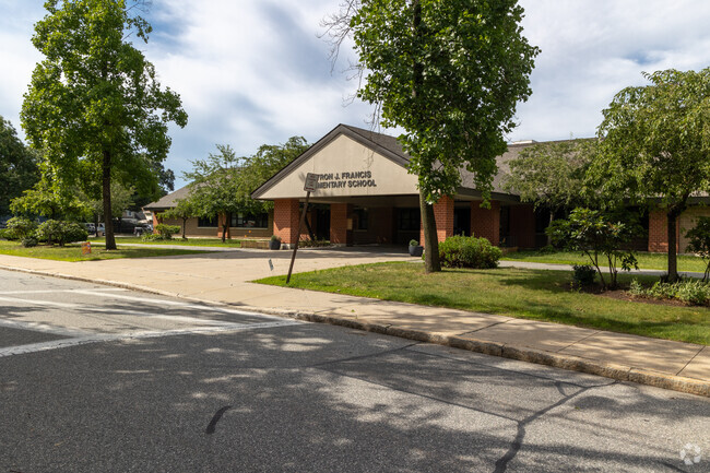 Street view of Myron J Francis Elementary School.