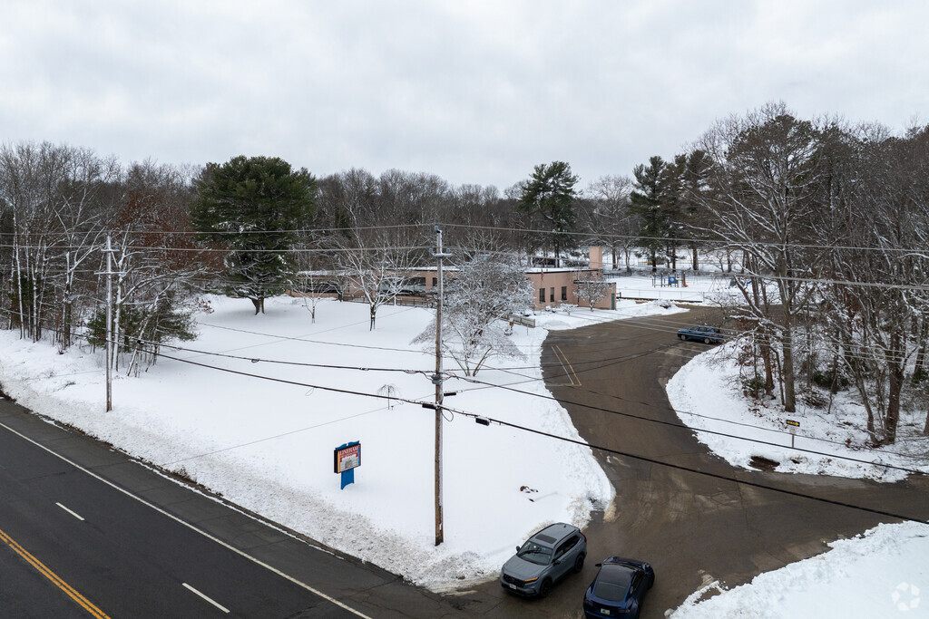 View of Mildred E. Lineham School in West Greenwich, Rhode Island.